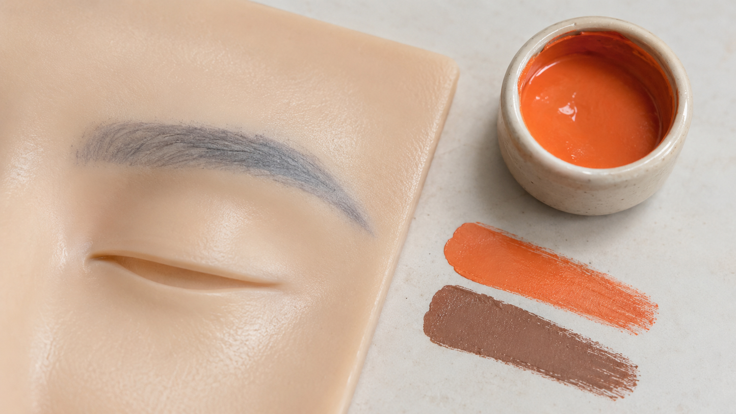 Sourcils gris ou bleutés : Orange ou Brovi One Red, quel correcteur choisir ?